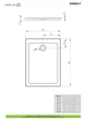 Душовий піддон Doros F 140x80 см, RADAWAY (SDRF1480-01) - зображення 2