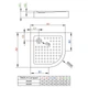 Поддон для душевой кабины RADAWAY Tinos 90x90x16см полукруглый акрил без сифона белый S4TIA9090-08 - изображение 2