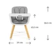 Стільчик для годування 2 в 1 Milly Mally Espoo Grey (mm-3238) - зображення 6
