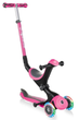 Самокат с сиденьем 3 в 1 Globber GO-UP Deluxe Lights Deep Pink от 1 до 9 лет (646-110) - изображение 1