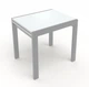 Стол обеденный раскладной Fusion furniture Слайдер 815 Серый/Стекло белое (10000132) - изображение 1