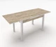 Стіл обідній розкладний Fusion furniture Марсель 900 Білий/Дуб шервуд (10000074) - зображення 2
