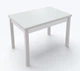 Стол обеденный раскладной Fusion furniture Марсель 90х60 Белый/Стекло белое (10000196) - изображение 1