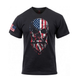 Футболка Rothco US Flag Bearded Skull T-Shirt Черный L - изображение 1