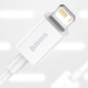 Кабель для быстрой зарядки Baseus Superior Series Fast Charging Lightning 2.4A 2m White - изображение 3