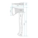 Сокира 800 г, ручка з фібергласу INTERTOOL HT-0262 - зображення 12