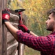 Молоток 800 г.ручка з фібергласу INTERTOOL HT-0208 - изображение 3
