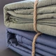 Постельное белье евро Vie Nouvelle Washed cotton вареный хлопок 200х220 W7E Синий - изображение 2
