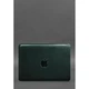 Кожаный чехол для ноутбука MacBook 13 из натуральной кожи Crazy Horse защитный для MacBook Air и Pro, зеленый 58595 - изображение 1