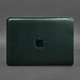 Кожаный чехол для ноутбука MacBook 13 из натуральной кожи Crazy Horse защитный для MacBook Air и Pro, зеленый 58595 - изображение 5
