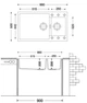 Кухонна мийка Fabiano Quadro 86x50x15 Alpine White 8221.301.0454 - зображення 2
