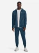 Толстовка на флисе, на молнии мужская Under Armour Ua Armour Fleece Fz Hoodie-Blu 1373357-437 S Синяя (195253839122) - изображение 3