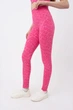 Спортивные леггинсы женские в рубчик Giulia LEGGINGS RIB WELLNESS L/XL Pink-bubblegum, леггинсы из микрофибры - изображение 4