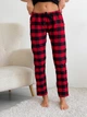 Жіночі штани COSY в клітинку червоно/чорні, розмір 2XL (P-F22P/XL) - зображення 1
