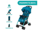 Прогулочная коляска Ohlala 3 Stroller Sloth in Space, Chicco (бирюзовая с рисунком), 79733.28 - изображение 3