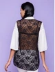 Туника Queen Fashion с кружевной спинкой 42-48 Белая ART ТУ13 - изображение 2