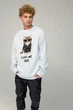 Світшот чоловічий OVERSIZE /no flis/ M Світло блакитний (BSMPS30023) - изображение 1