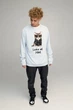 Світшот чоловічий OVERSIZE /no flis/ M Світло блакитний (BSMPS30023) - изображение 2