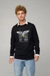 Світшот чоловічий OVERSIZE /no flis/ S Чорний (BSMB30028) - изображение 1