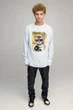 Світшот чоловічий OVERSIZE /no flis/ L Світло блакитний (BSMPS30001) - изображение 2