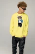 Світшот чоловічий OVERSIZE /no flis/ M Жовтий (BSMSY30025) - изображение 1