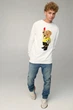 Світшот чоловічий OVERSIZE /no flis/ S Білий (BSMW30038) - изображение 2