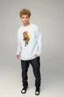 Світшот чоловічий OVERSIZE /no flis/ S Світло блакитний (BSMPS30034) - изображение 2