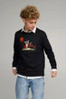 Світшот чоловічий OVERSIZE /no flis/ L Чорний (BSMB30010) - изображение 1
