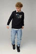 Світшот чоловічий OVERSIZE /no flis/ L Чорний (BSMB30011) - изображение 2