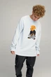 Світшот чоловічий OVERSIZE /no flis/ M Світло блакитний (BSMPS30042) - изображение 1