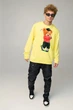 Світшот чоловічий OVERSIZE /no flis/ S Жовтий (BSMSY30031) - изображение 2