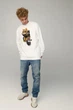 Світшот чоловічий OVERSIZE /no flis/ M Білий (BSMW30020) - изображение 2