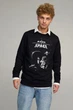Світшот чоловічий OVERSIZE /no flis/ L Чорний (BSMB30006) - изображение 1