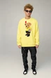 Світшот чоловічий OVERSIZE /no flis/ S Жовтий (BSMSY30039) - изображение 2