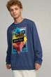 Світшот чоловічий OVERSIZE /no flis/ S Блакитний (BSMN30013) - изображение 1