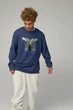 Світшот чоловічий OVERSIZE /no flis/ L Блакитний (BSMN30028) - изображение 1
