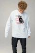Світшот чоловічий OVERSIZE /no flis/ L Світло блакитний (BSMPS30024) - зображення 1