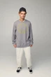 Світшот чоловічий OVERSIZE /no flis/ L сірий (BSMEG30051) - изображение 2
