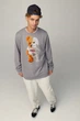 Світшот чоловічий OVERSIZE /no flis/ S сірий (BSMEG30019) - изображение 2