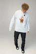 Світшот чоловічий OVERSIZE /no flis/ L Світло блакитний (BSMPS30037) - зображення 2