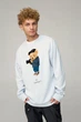 Світшот чоловічий OVERSIZE /no flis/ S Світло блакитний (BSMPS30033) - изображение 1