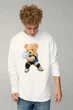 Світшот чоловічий OVERSIZE /no flis/ M Білий (BSMW30037) - изображение 1