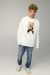 Світшот чоловічий OVERSIZE /no flis/ M Білий (BSMW30037) - изображение 2