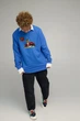 Світшот чоловічий OVERSIZE /no flis/ S Блакитний (BSMRB30010) - изображение 2