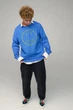 Світшот чоловічий OVERSIZE /no flis/ L Блакитний (BSMRB30051) - изображение 2