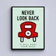 Картина Холстович Never look back 50x65 см. Мотивацiйна картина для офісу, вітальні, спальні, інтер'єру - зображення 5