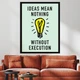 Картина Холстович Ideas mean nothing 50x65 см. Інтер'єрна картина в офіс, вітальню, спальню - зображення 4