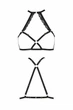 Портупея из стреп с кружевом LORRY BRA Чёрный XXL/XXXL - Passion Exclusive (SO6416 ) - изображение 4