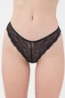 Женские трусы бразилиана кружевные Giulia Albina 2309/21 S Black, изящные трусики, с сеточкой, комфортное белье - изображение 3