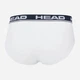 Набор трусов-слипы мужской HEAD Boxer Brief 100001753-004 XL 2 шт Белый с черным (8720245290807) - изображение 3